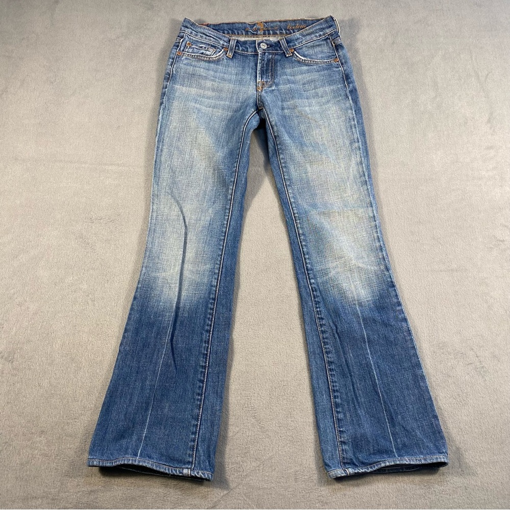 7 For All Mankind Blue Flare Jeans
